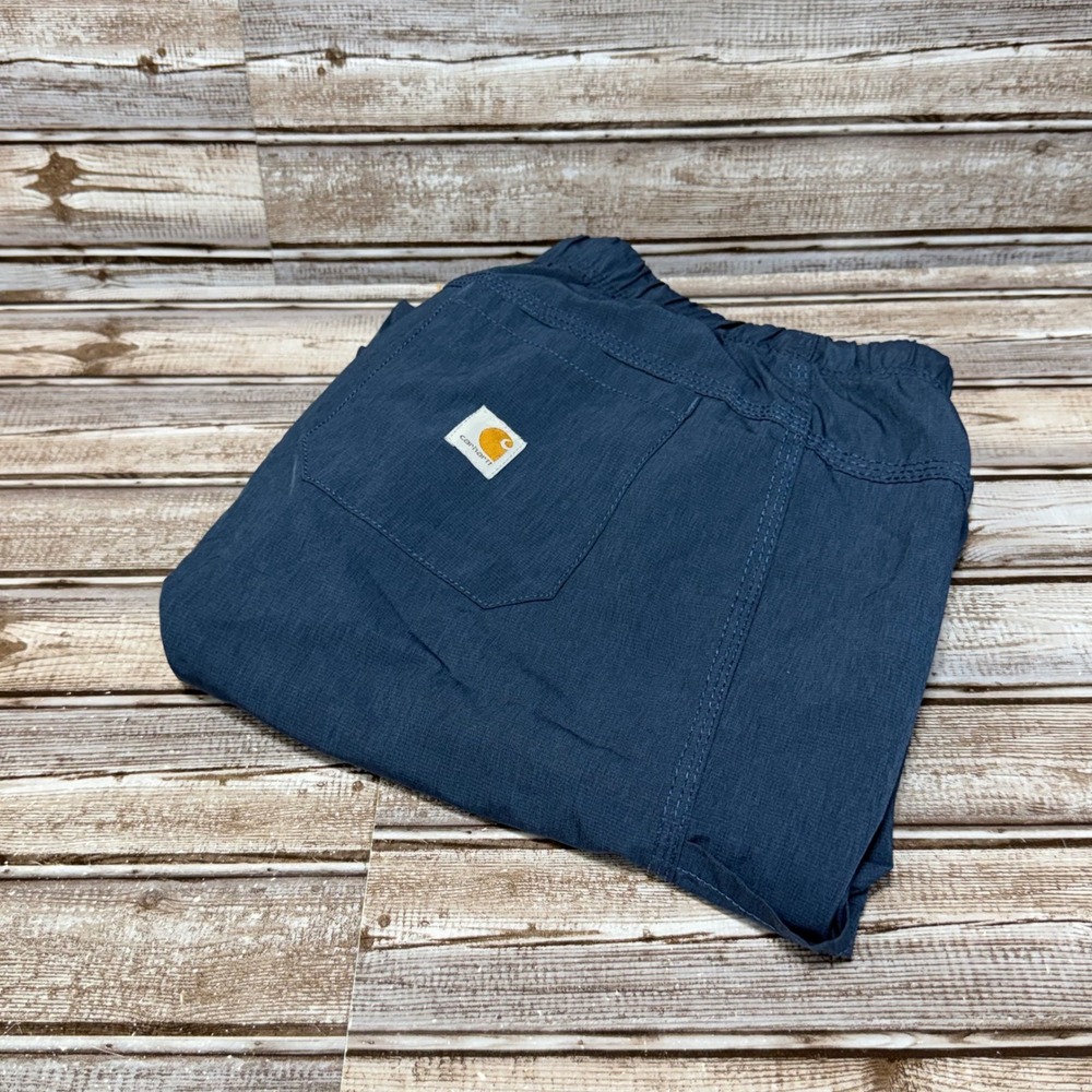 Carhartt Force Liberty Scrub Jogger Pants Mens 2XL Blue Elastic Waist Drawstring